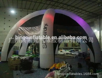 LED light inflatable dome tent with logo can be customized