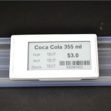 Electronic shelf label ESLs for supermarket shelf merchandise management system