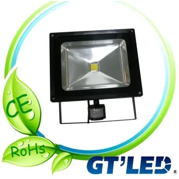 10W 30W 50W LED Floodlight with PIR Sensor