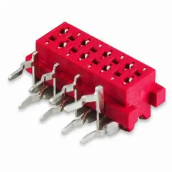 1.27mm Red IDC Connector for PCB Boards, Offers OEM Services, RoHS Directive-compliant, SGS-approved