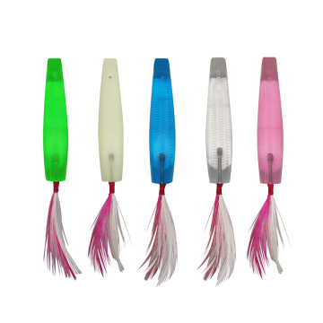 5 Color Saltwater Boat Ocean Fishing Lures 3pcs Per Pack - 40mm 50mm Strong Jig Hooks