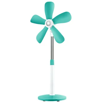 Silent Five-Leaf Electric Fan for Dorms: Retractable Stand Floor Fan without Net Cover