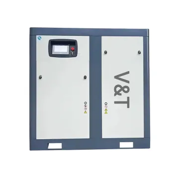 Oil sealed rotary screw vacuum pump