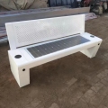 Banc solaire public intelligent extérieur