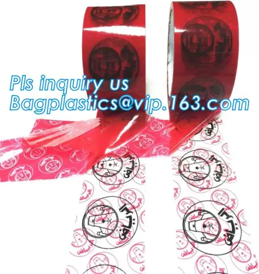 security sealing tape, warranty void sealing tape, anti-counterfeit tape, Custom security packaging tape, anti theft tamper evid
