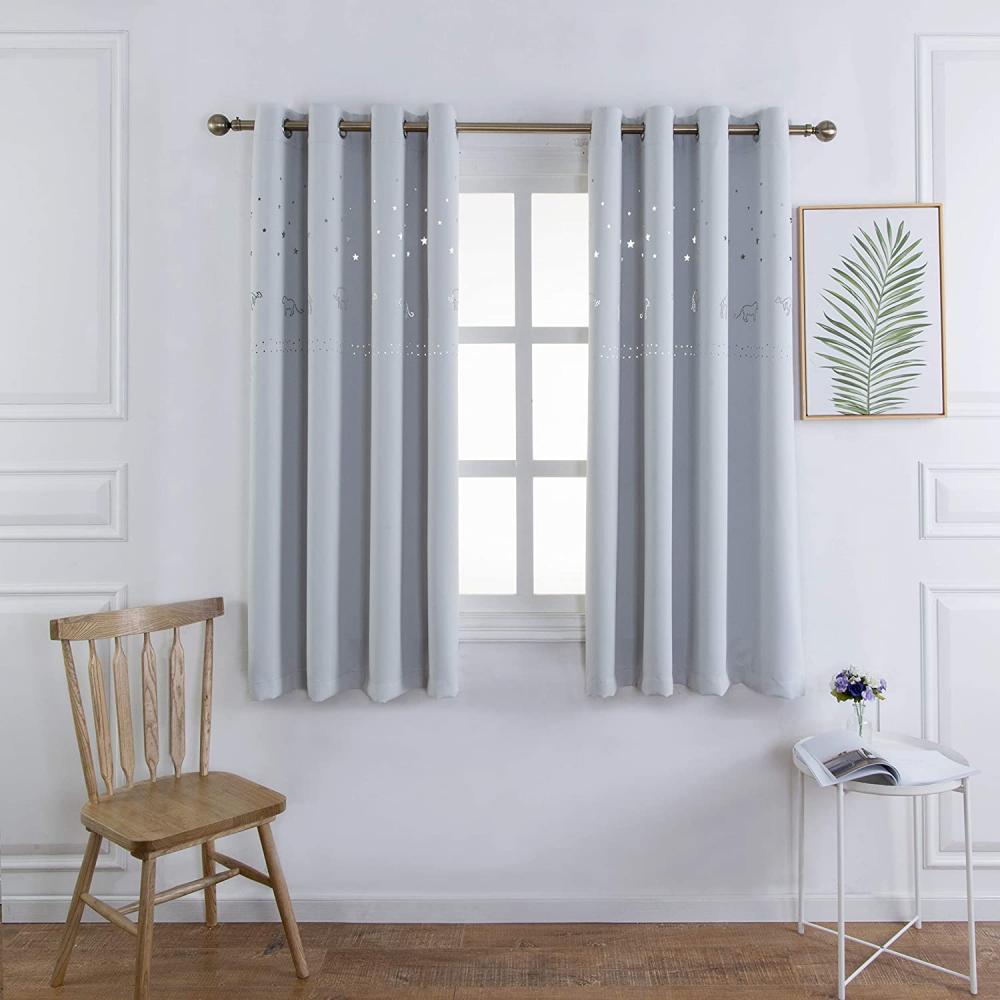 Curout Curtain Amimal Greyish White1