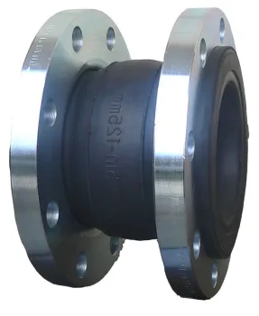 Single Sphere High Performance carbon Steel, Zinc Plated Pn10 / Pn16 Rubber Expansion Join