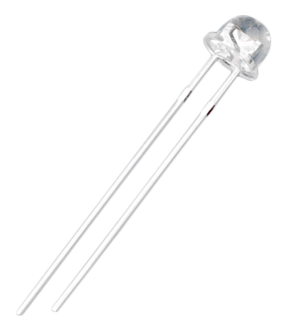 5mm LED Light Helmet with Red Emitting Diodes and Color Transparent Lens