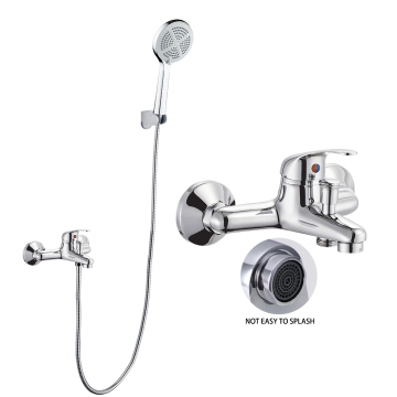 Brass Bathtub Faucet with Hand Shower - 3 Function Kit
