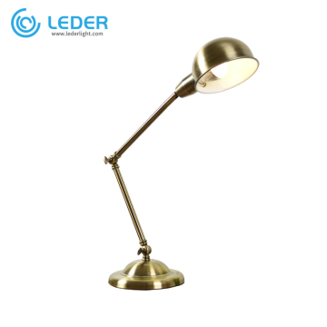 Lámpara de mesa LEDER de metal colorido