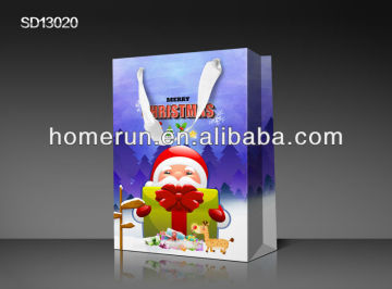2013 hot sale paper promotional christmas gift bags