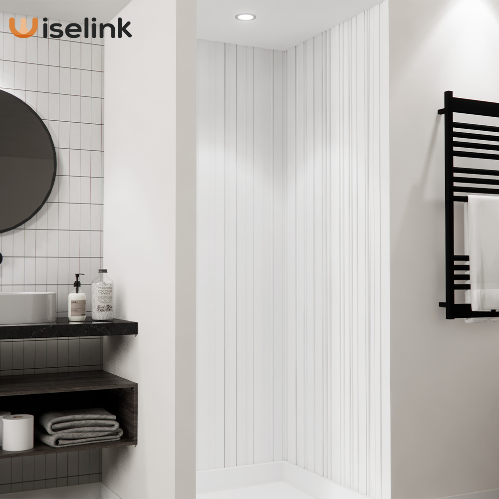 vertical interval shower wall