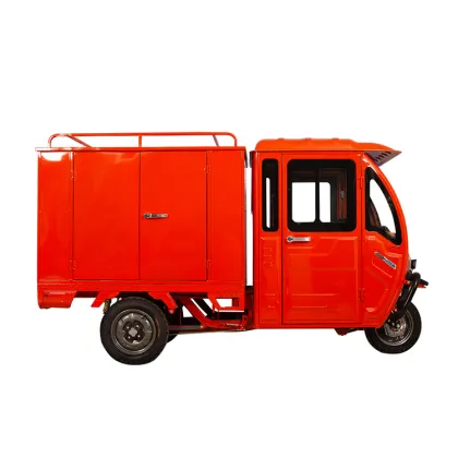 Electric Enclosed Cabin Cargo Tricycle Delivery Vehicles