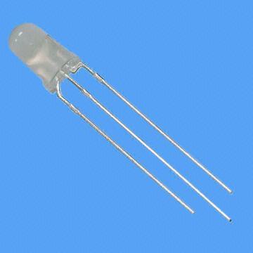 5mm Bi-color 3-pin LED Lamp, 590nm Yellow, 570nm Yellow Green
