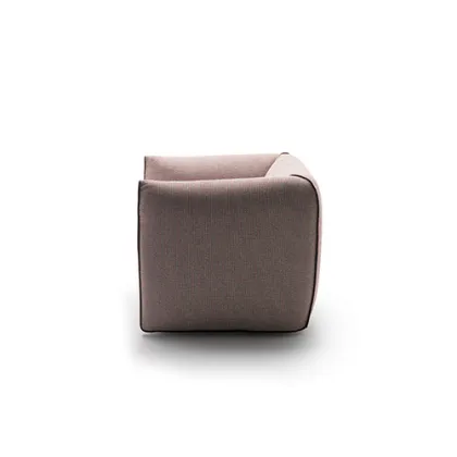 Italia Mia Single Linen Upholstered Armchair Sofa