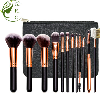 Ensembles de brosses de fondation de maquillage pour les yeux de 12pcs professionnels