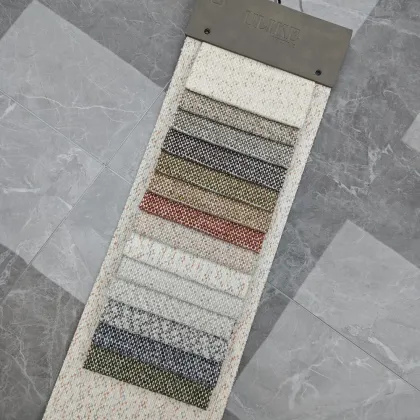 Mixed Color Textured Chenille Upholstery Fabric