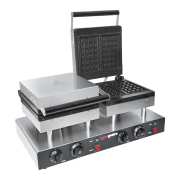 Electric Carbon Butterfly and Circle Waffle Iron Maker Biscuit Making Machine