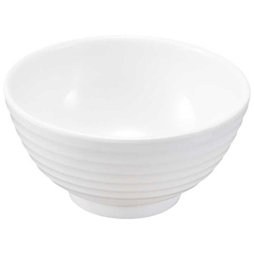 White Plastic Soup Rice Porridge Bowls