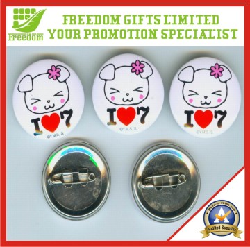 Customized Promotion Tinplate Badge