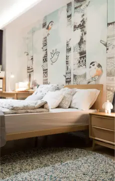 Flat Back Beech Wooden Beds
