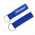 Rubber Label Wristlet Strap Keychain Webbing Keychain