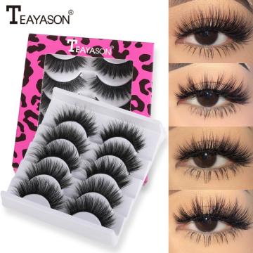 5Pairs/set 3D Mink Hair False Eyelashes Natural Thick Long Curl Eye Lashes Sexy Big Eye Makeup 28 Types Optional Cosmetics TSLM2