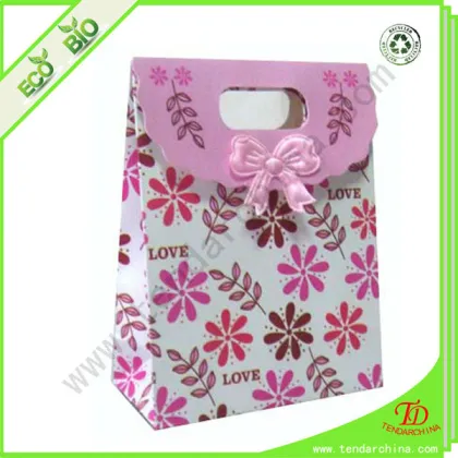 With Ribbon Handles Geburtstags-Geschenk-Taschen Birthday Gift Bag