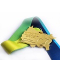Medaglia di metallo da tennis da triathlon sportiva maratona sportiva all&#39;ingrosso