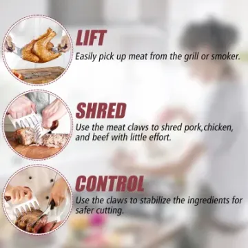 BBQ Pulled Pork Paws Shredding Handing Carving Meat Handler Shredder Claws