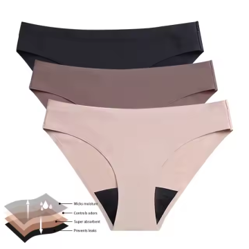 Aangepast katoenen menstruatie slipje met fio tandheelkundig voor lekbestendige periode ondergoed