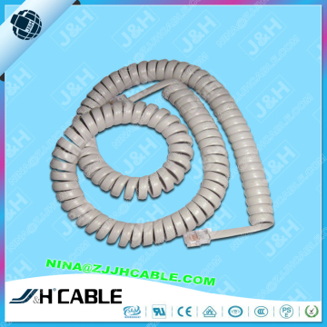 RJ45 Connector Spiral Telephone Cable Made In China