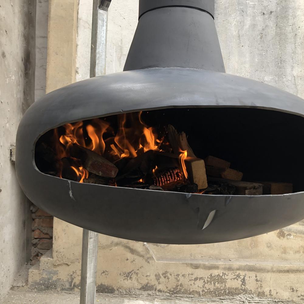 Heißer Verkauf Innenstahl stahl neuerheizung hängende Kamin