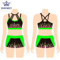 Girls Flame Sublimation Cheer Practice Wear