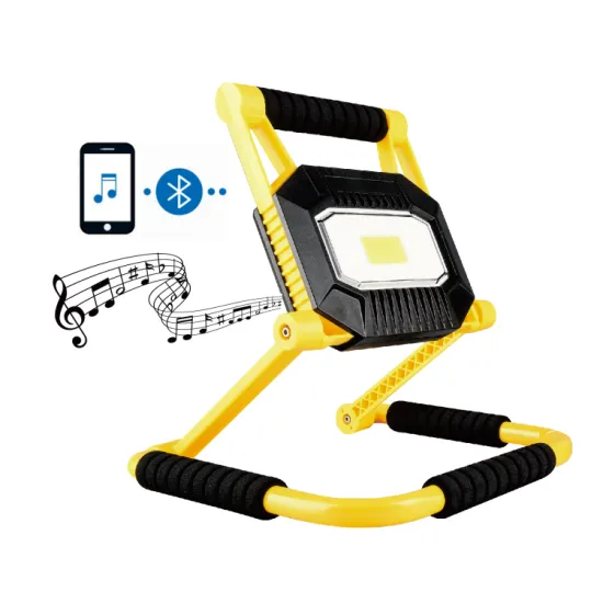 20W COB USB Rechargeable Waterproof Folding Speaker with LED Work Light
