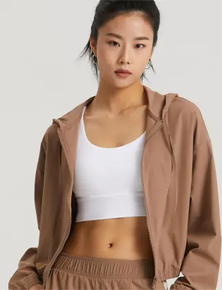 2023 Hot Selling Yoga Hooded Sunscreen Clothing for Outdoor Cycling and Fitness