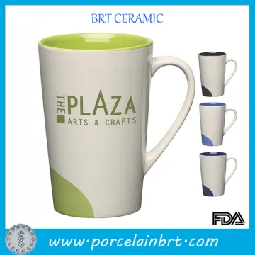 Color inside slender mugs promotional