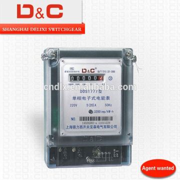 [D&C]shanghai delixi DDS1777 kwh electricity meter