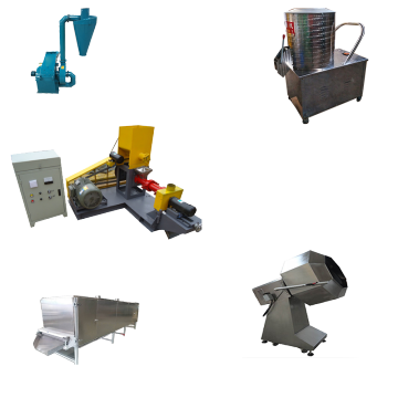 2,5 mm bis 5 mm Geflügel-, Fisch- und Tierfutter -Extruder -Maschinen für Wels, Garnelen und Tierfutterproduktion