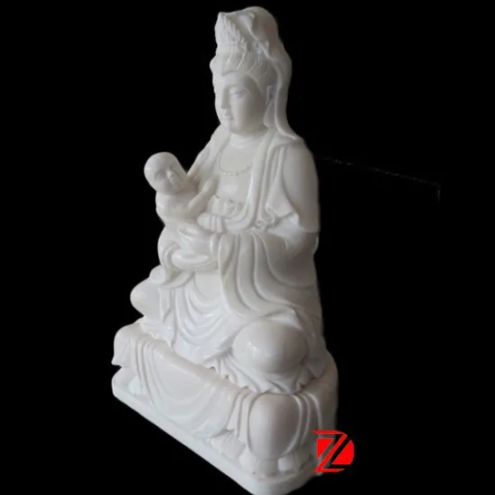 Marble kuan yin statue