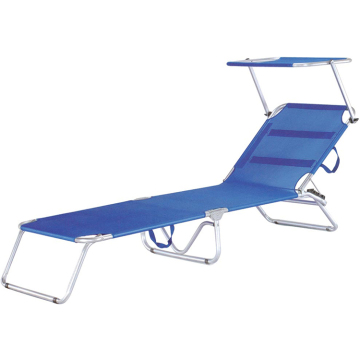 Foldable Lightweight Durable Beach Chaise Lounge Chair With Aluminum Frame