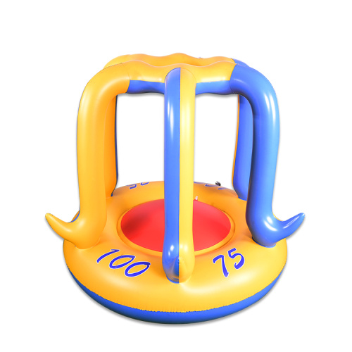 Inflatable basketball stand with water splashing function