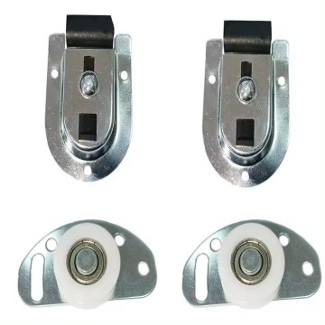 Height Adjustable Sliding Door Wheel Aluminum Rail - Easy Install & Smooth Running Wardrobe Roller