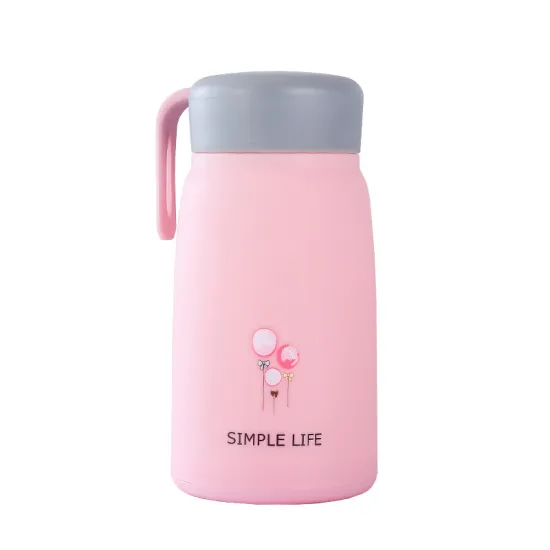Customizable 350ML Kids Insulated Drink Bottle with Lids and Straw - Wholesale Outdoor Bouncing Double Wall Glass Water Bottle