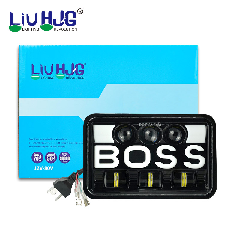 motorcycle led square headlight