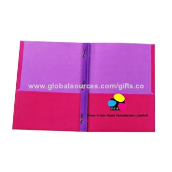 2-pocket 3-prong paper folder, OEM orders are welcome
