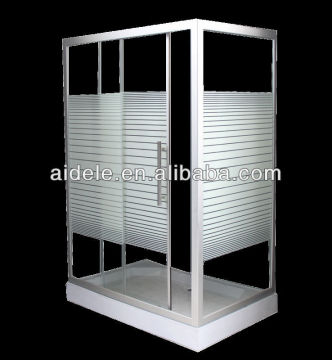rectangle line glass sliding shower enclosure