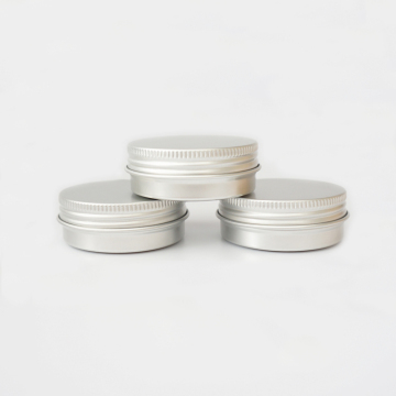 In Stock 1oz 30ml Silver Tin Jar for Cosmetic Packaging