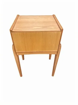 Solid Wood Nightstand Side End Table with Storage