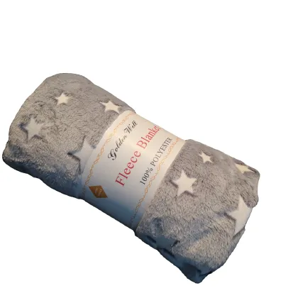 Glow in the Dark 70x100cm Flannel Custom Luminous Baby Blanket